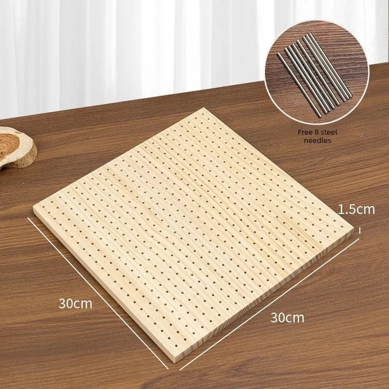 Bamboo Crochet Blocking Board with Grid