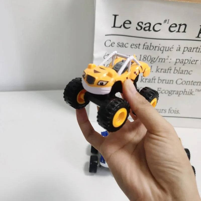Flame Racing Monster Truck Toy Car – Friction-Powered Die-Cast Vehicle