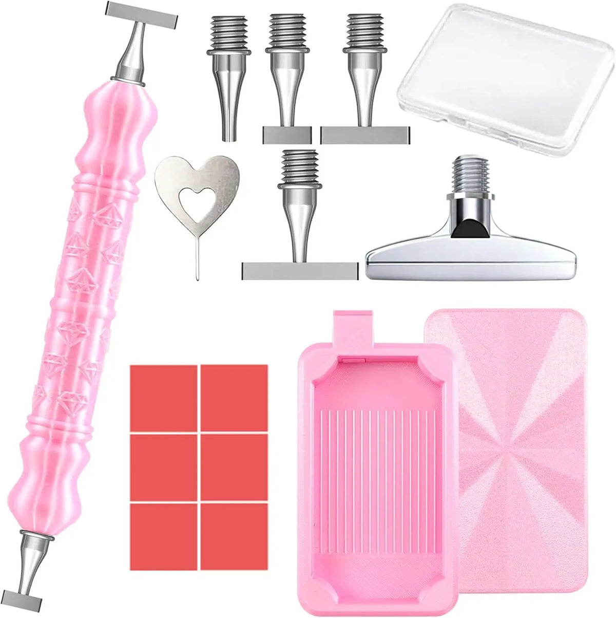 Diamond Painting Pen Set with Interchangeable Tips and Tray