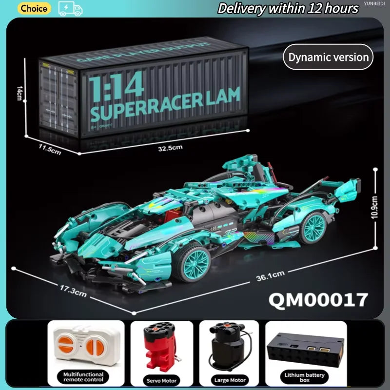 1:14 Scale Remote Control Racing Car Building Kit
