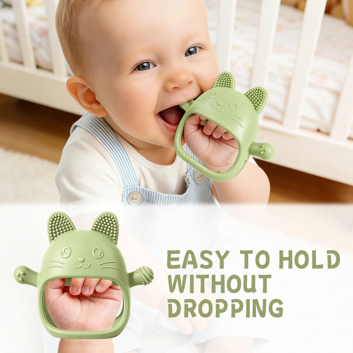 Chick-Shaped Silicone Teether Gloves for Babies
