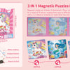 Unicorn Mermaid Magnetic Puzzle Set for Kids