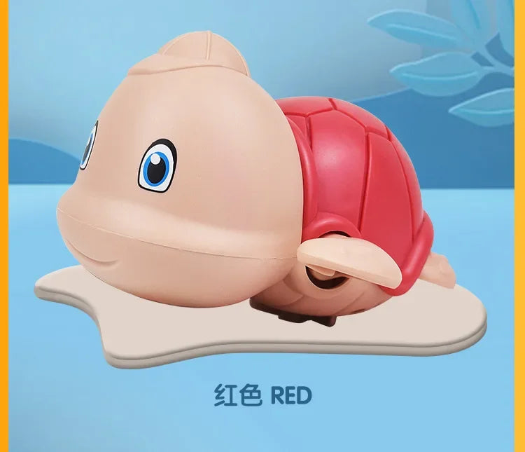Spring-Powered Bath Toys for Kids – Cute Turtle, Duck, and Whale Water Toys