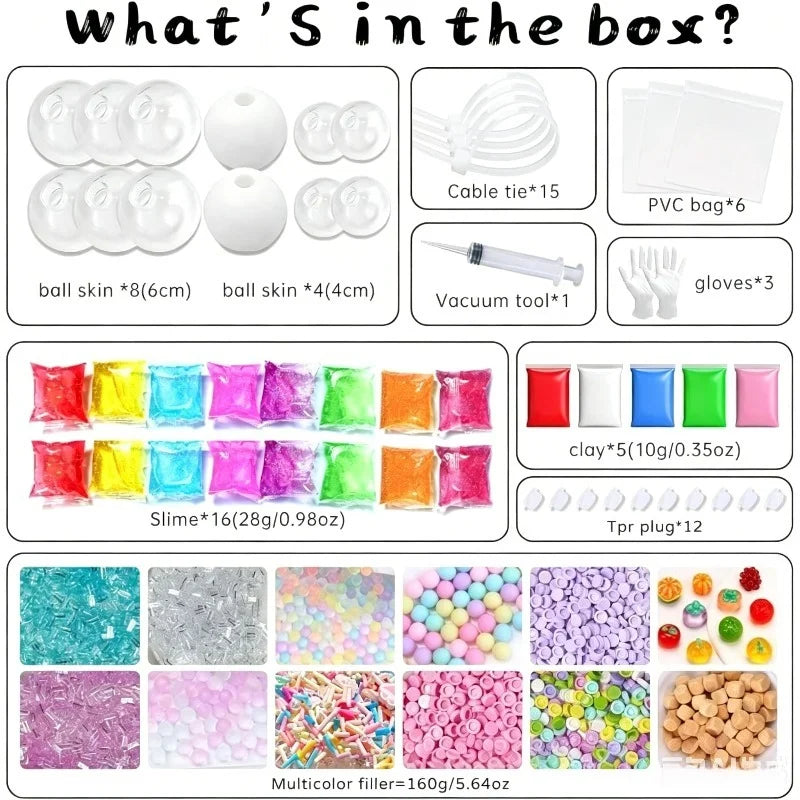 DIY Slow Rebound Stress Relief Squeeze Ball Kit