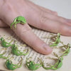 Cute Green Tree Frog Adjustable Ring