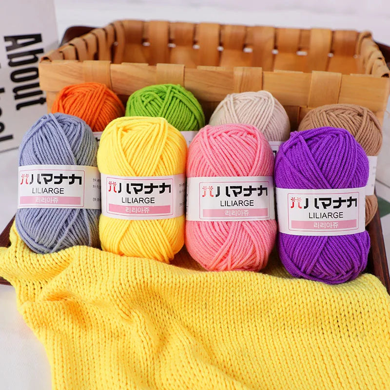 Milk Cotton Chenille Yarn for Soft Baby Knitting & Crochet