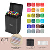 Dual-Tip Alcohol Art Markers – 168 Color Set for Illustration & Sketching