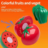 Kids Pretend Play Kitchen Set with Pots and Play Food