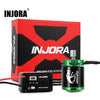 INJORA brushless system combo featuring a red and black box, an INJORA ESC, and a green motor.