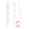 A set of six interchangeable resin diamond painting brush tips shown in various forms and sizes.