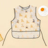 Waterproof Baby Full-Coverage Feeding Bib with Long Sleeves