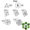 Polyhedral Dice Set (7 Pieces) for Tabletop RPGs