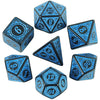 Textured Polyhedral Dice Set for RPG and Tabletop Games