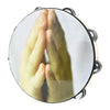 Professional Wooden Tambourine with Double Row Jingles