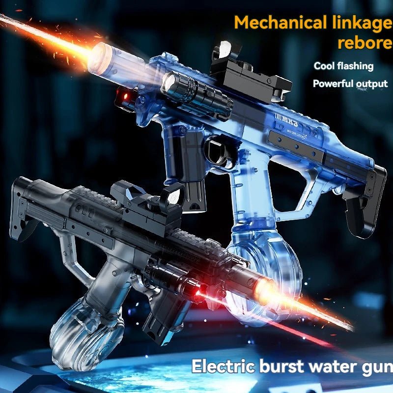 Electric Water Blaster with LED Lights for Outdoor Fun
