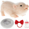 Realistic Soft Silicone Piglet Plush Toy