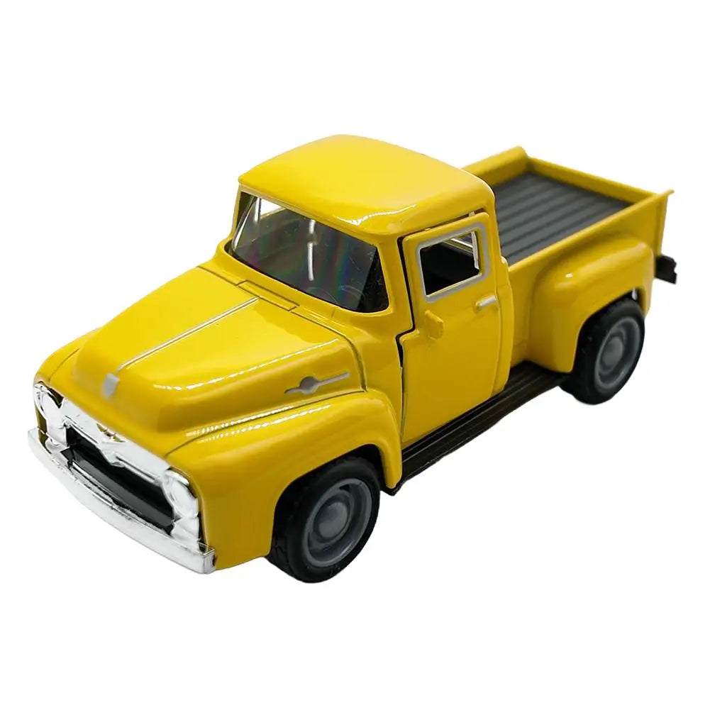 Vintage Red Die-Cast Metal Truck – Pull-Back Miniature Collectible