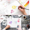 Reusable Floral Plant Painting Stencils – 20-Piece Set for DIY Home Decor, Wall Art & Craft Projects