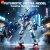 Mecha Robot Building Blocks Set - 648 Pieces, Poseable DIY Model Kit
