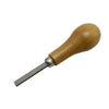 A professional bezel setting pusher tool with a wooden handle and metal tip.
