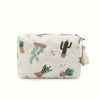 Rainbow Print Diaper Caddy Organizer with Wet/Dry Compartments