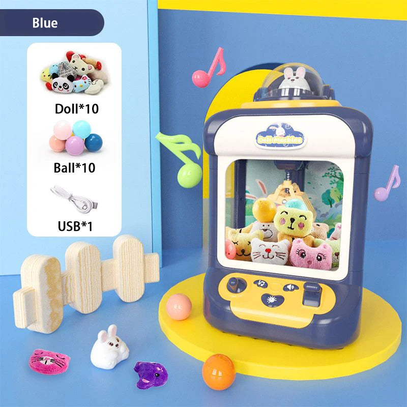 Mini Claw Machine Toy with Lights and Music for Kids