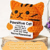Handmade Crochet Emotional Support Cat Ornament