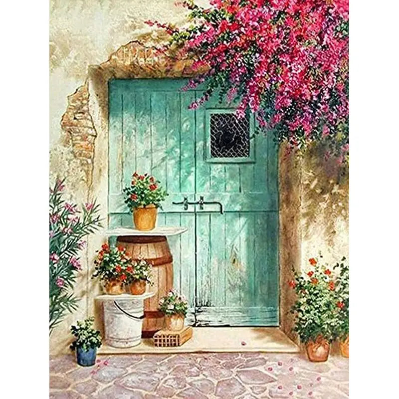 5D Diamond Painting Kit - Scenic Town Landscape Art