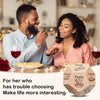 Wooden Date Night Dice Game with Food-Themed Icons