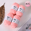 Soft Milk Cotton Yarn Value Pack - 4 Balls for Knitting & Crochet