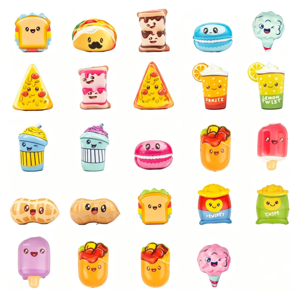 Kawaii Slow-Rising Squeeze Fidget Toys – Set of 12