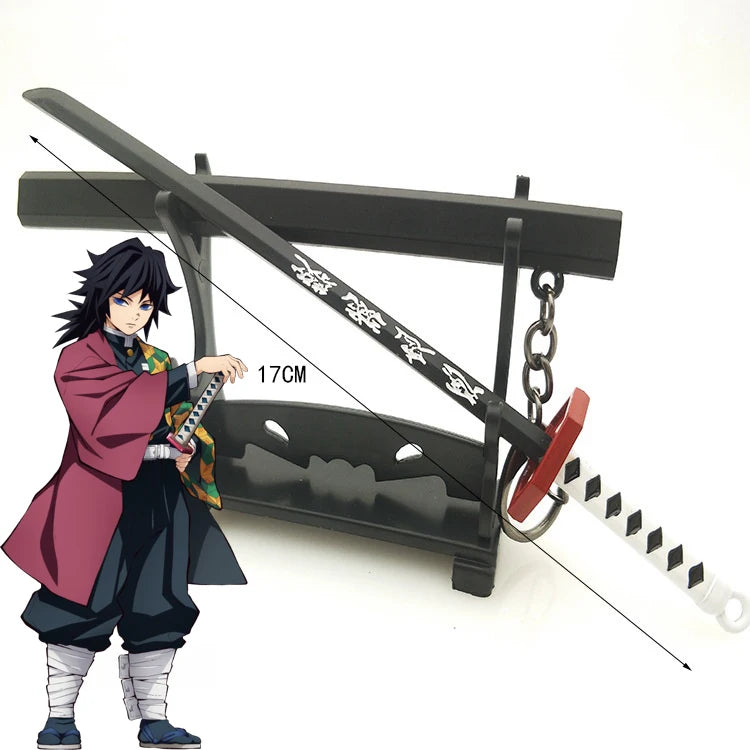 Metal Demon Slayer Katana Replica – Tanjiro Inspired Mini Samurai Sword