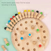 Wooden Color Memory Chess Game for Kids