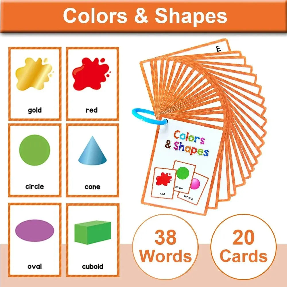 Montessori English Word Learning Cards for Kids