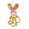 Soft Hanging Baby Rattle with Sensory Cartoon Plush Toy for Stroller and Crib