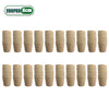 A row of 200 biodegradable peat pots for seed starting, approximately 3.15 inches in size.