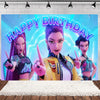 K-Pop Theme Party Backdrop for Birthday Celebrations