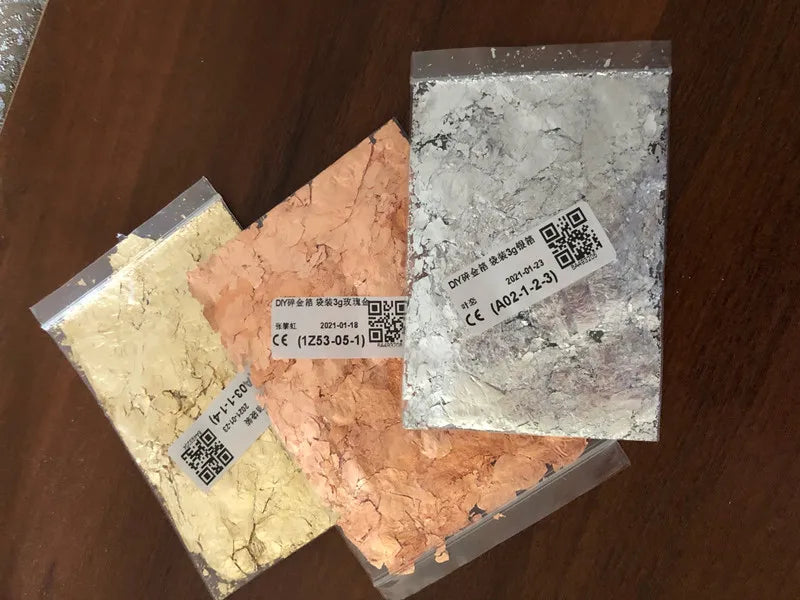 Metallic Foil Flakes for Crafts, Nail Art & DIY Projects