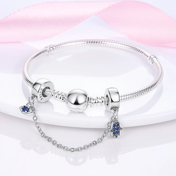 Classic Charm Bead with Cubic Zirconia Accent
