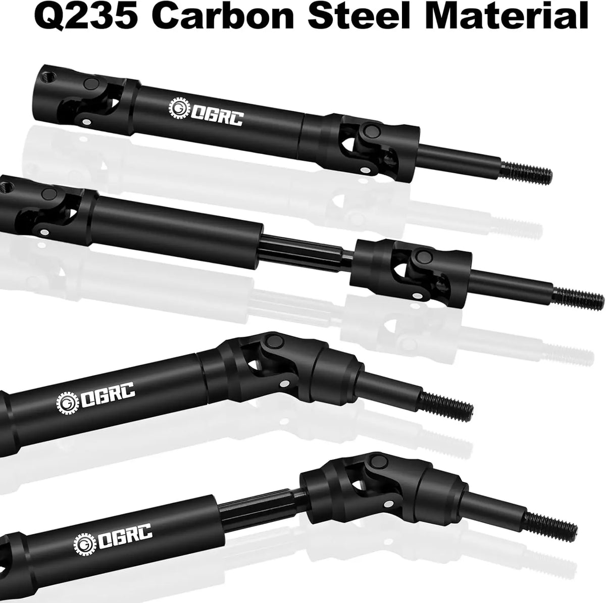 Heavy-Duty Steel Driveshaft Set for 1/10 RC Trucks