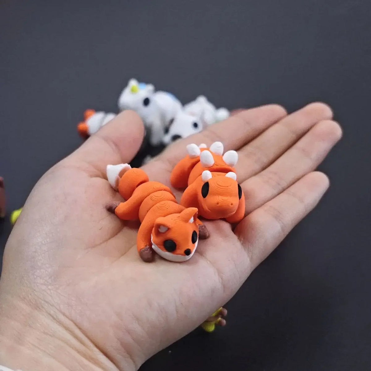 Articulated 3D Printed Animal Figurine – Poseable Desk Decor & Stress Relief Toy