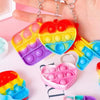 Mini Pop Fidget Keychains for Kids - 20 Pack Sensory Toys for Party Favors & Classroom Rewards
