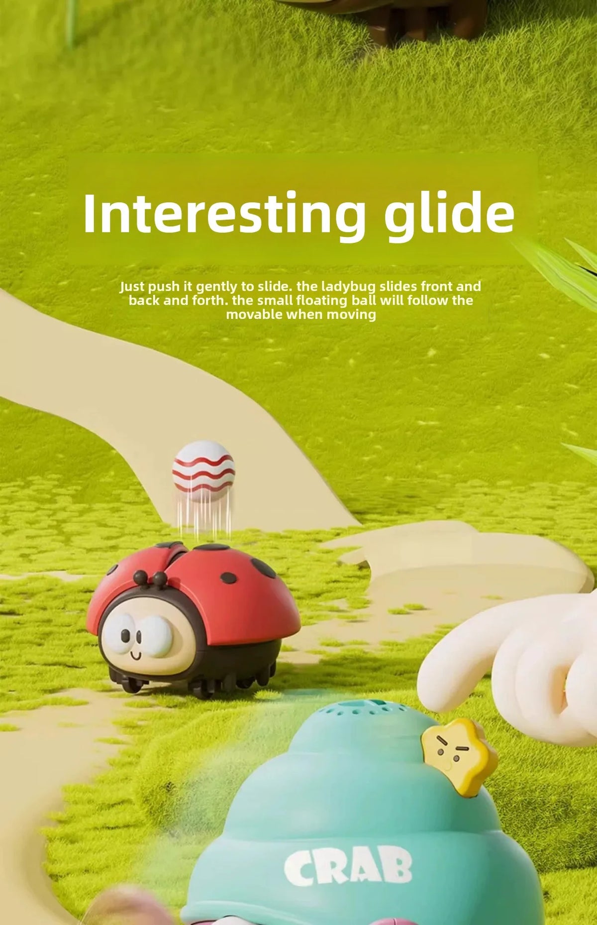 Ladybug Floating Ball Baby Toy - Focus & Coordination Training