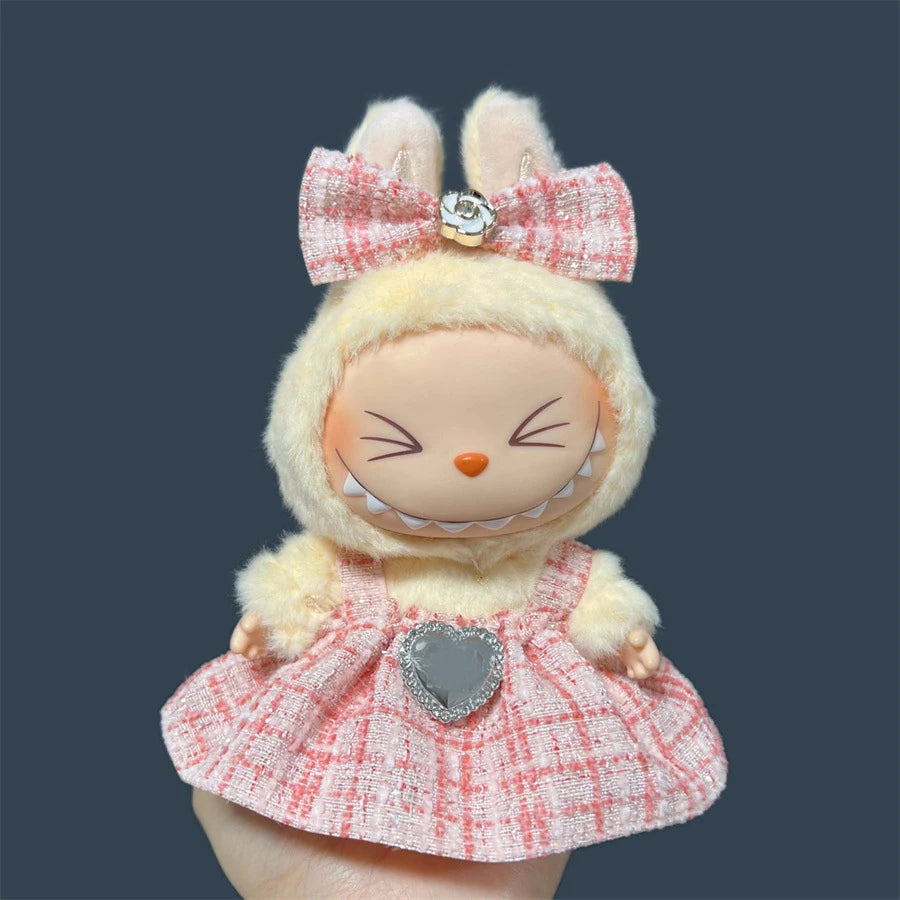 Fashion Doll Outfit Set for 15/17cm Labubu Figures