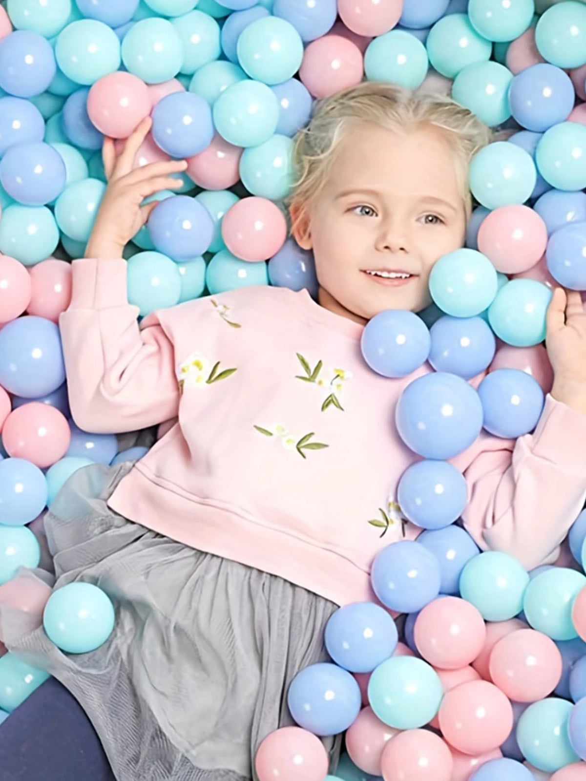 Eco-Friendly Crush-Proof Ball Pit Balls – 100-Piece Colorful Play Set