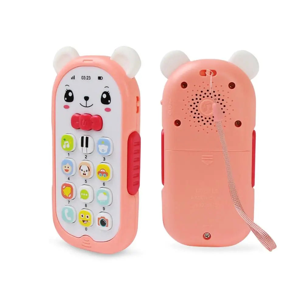 Musical Baby Phone Toy with Teether, Lights & Sounds