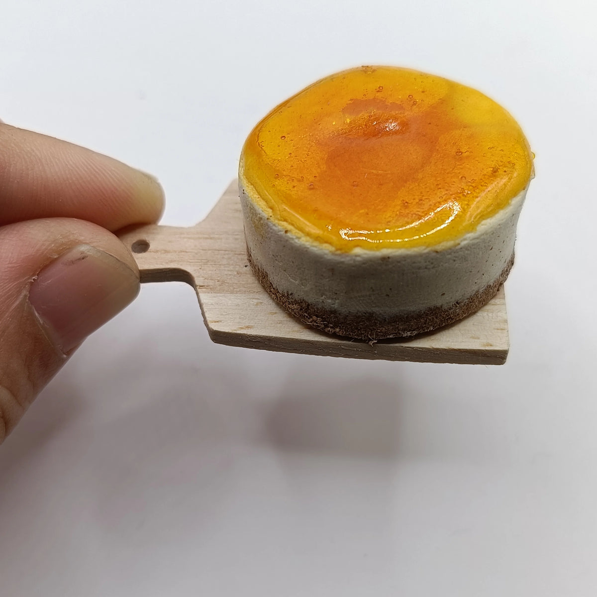Miniature Cheese Cake for Dollhouse and 1:6 Scale Dolls