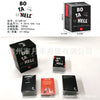 A box of BO TA HELL cards and accessories for a party game