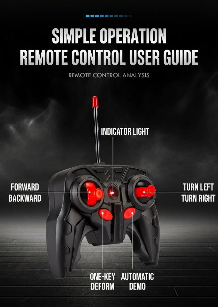 2-in-1 Remote Control Transforming Robot Car