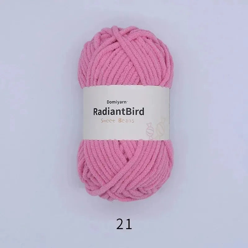 Soft Polyester Yarn for Knitting and Crochet